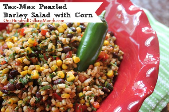 Tex-Mex Pearled Barley Salad with Corn