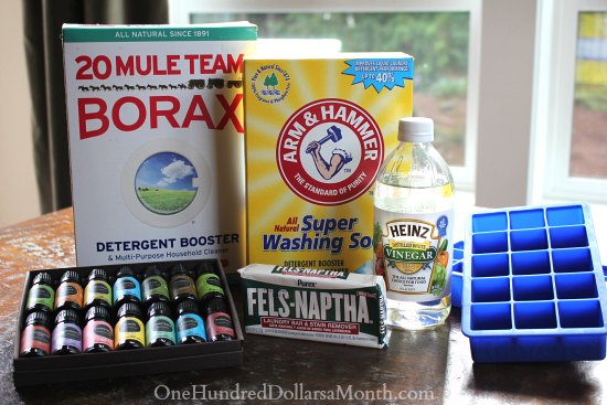 DIY Homemade Laundry Detergent Tabs