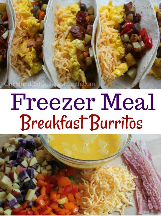 Freezer Meals – Breakfast Burritos
