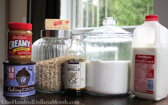 No Bake Chocolate Oatmeal Cookies