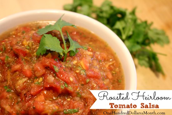 Roasted Heirloom Tomato Salsa