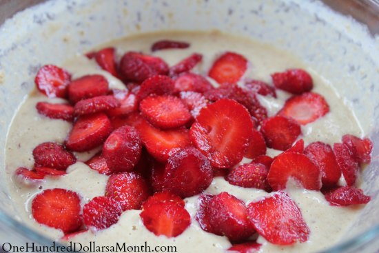 Whole Wheat Strawberry Pancakes