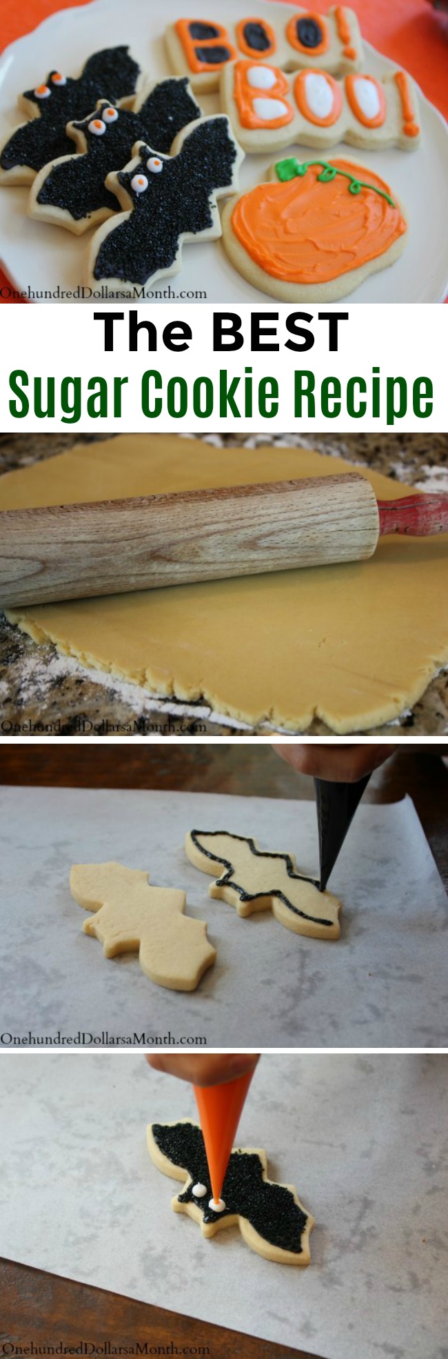 Halloween Bat Sugar Cookies