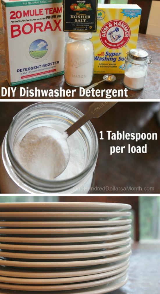 DIY Dishwasher Detergent One Hundred Dollars a Month