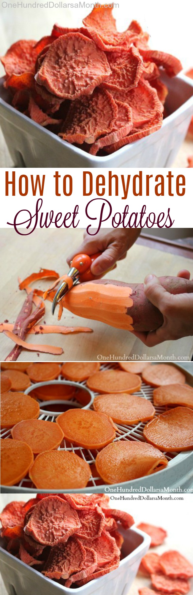 How to Dehydrate Sweet Potatoes