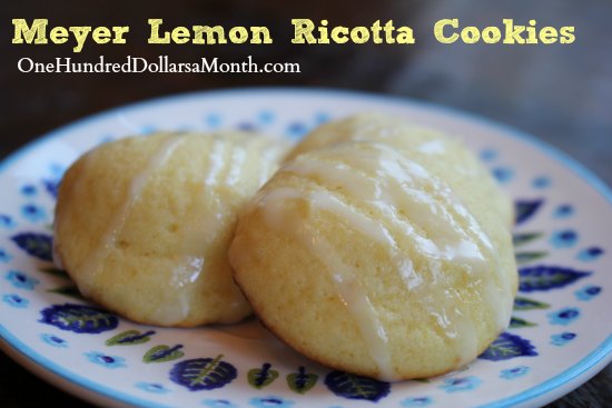 Meyer Lemon Ricotta Cookies