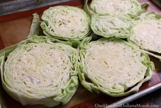 Seasoned Oven Roasted Cabbage Wedges
