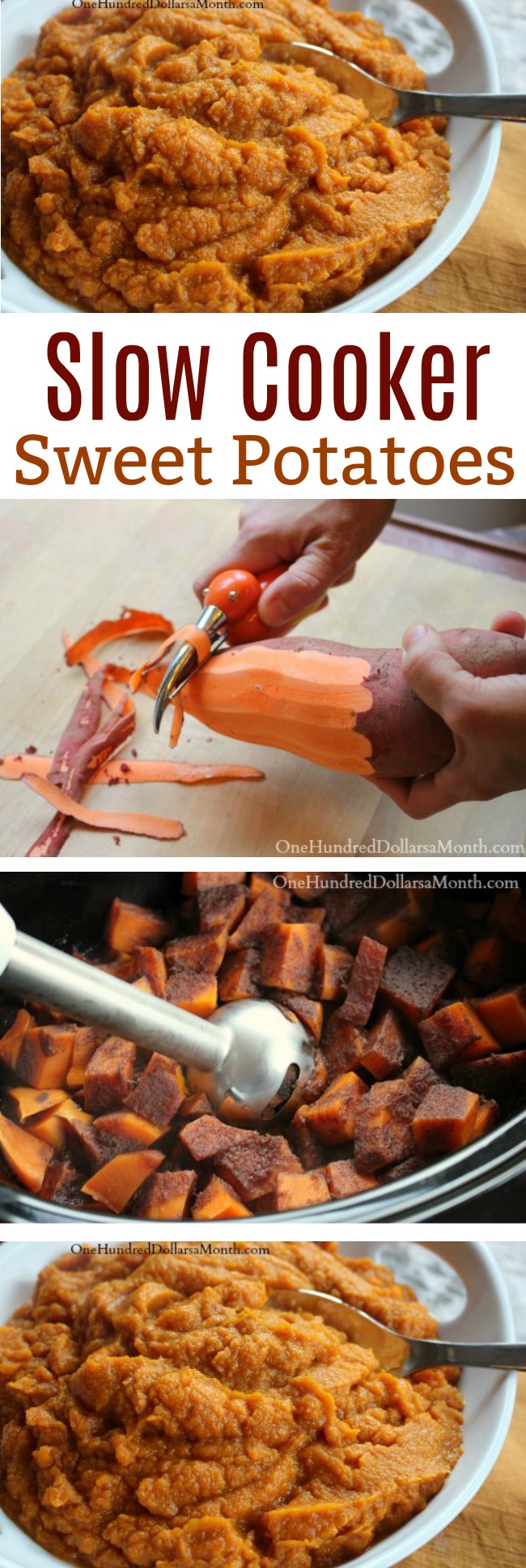 Slow Cooker Sweet Potatoes