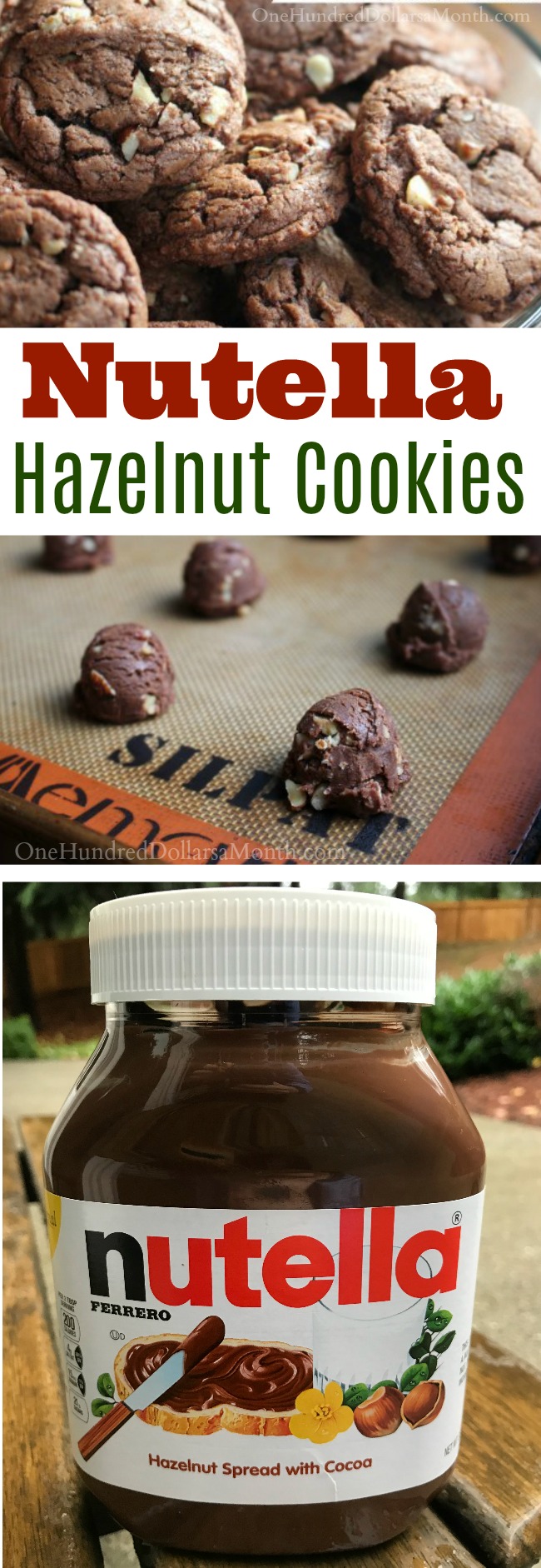 Nutella Hazelnut Cookies