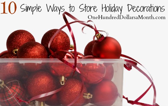 10 Simple Ways to Store Holiday Decorations