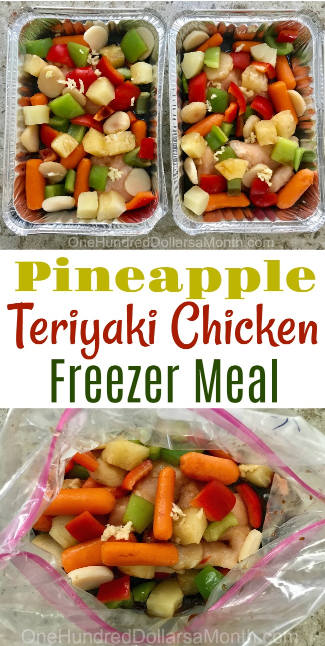 Freezer Meals – Pineapple Teriyaki Chicken