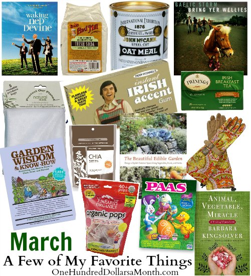 A Few of My Favorite Things – March Giveaway