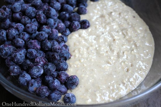 Blueberry Banana Oat Bread