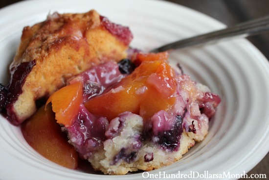 Blueberry Peach Cobbler