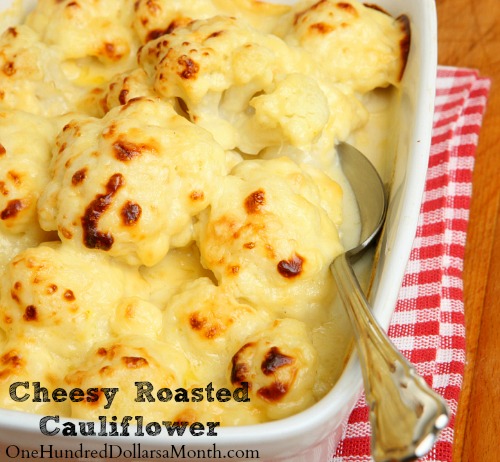 Cheesy Roasted Cauliflower