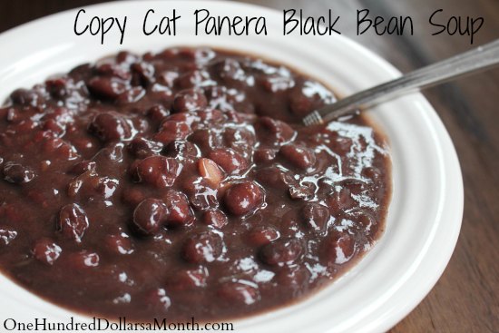 Copy Cat Panera Black Bean Soup