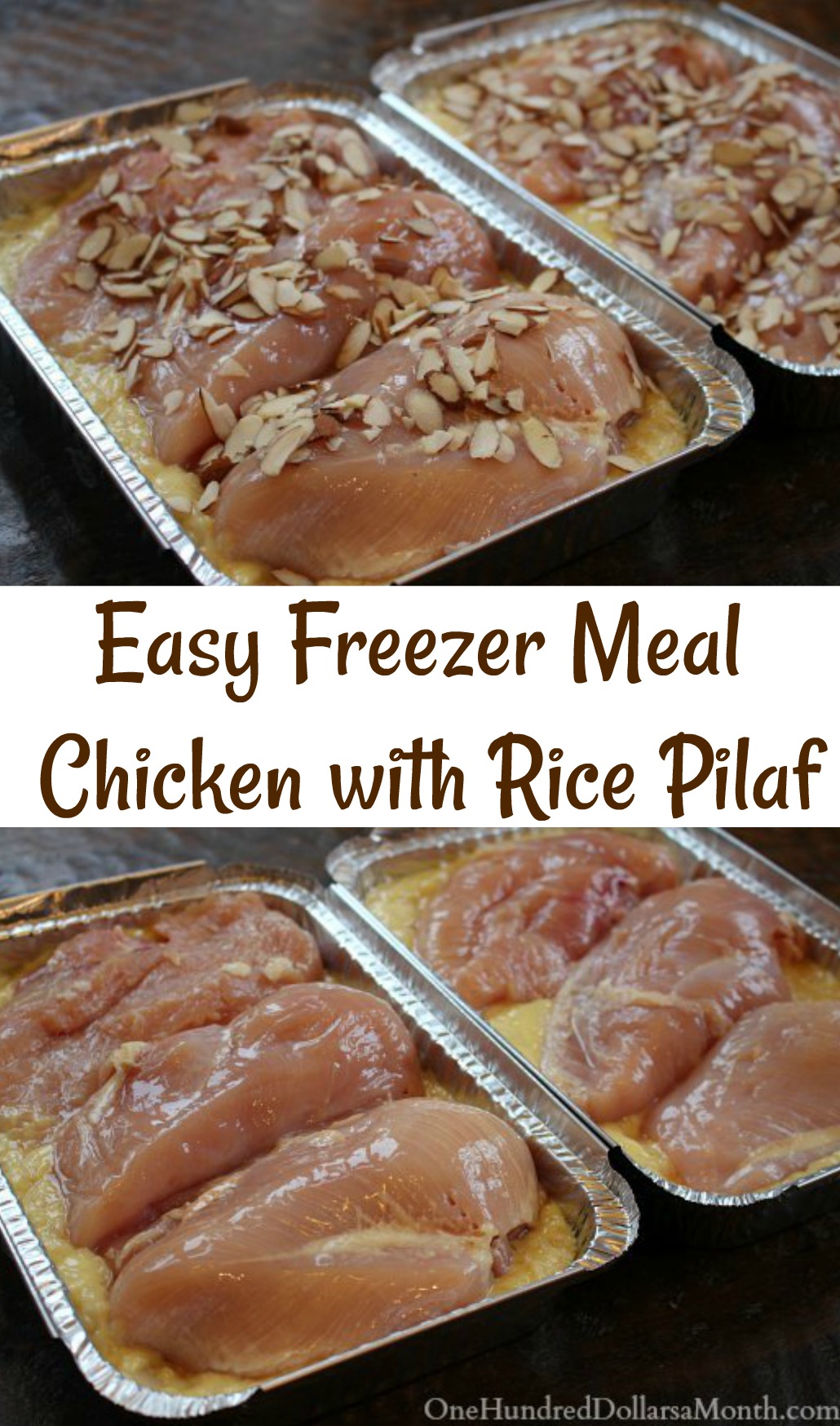 Easy Freezer Meals – Chicken with Rice Pilaf