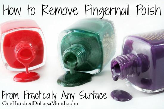 How to Remove Fingernail Polish From Practically Any Surface