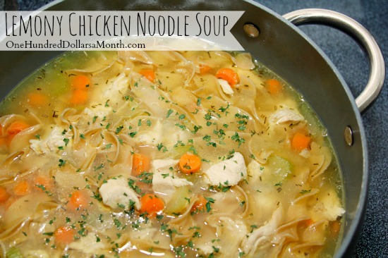 Lemony Chicken Noodle Soup