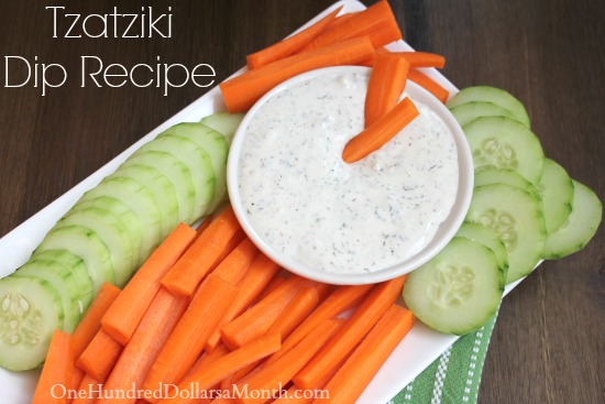 Tzatziki Dip Recipe with Greek Yogurt, Cucumber and Dill
