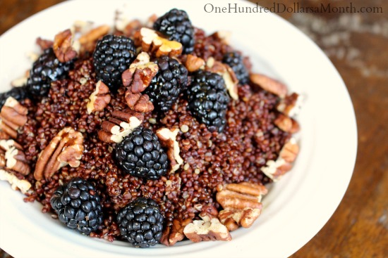 Blackberry and Toasted Pecan Quinoa