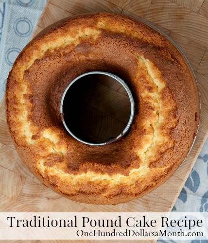 Traditional Pound Cake Recipe
