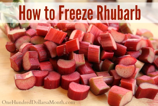 How to Freeze Rhubarb