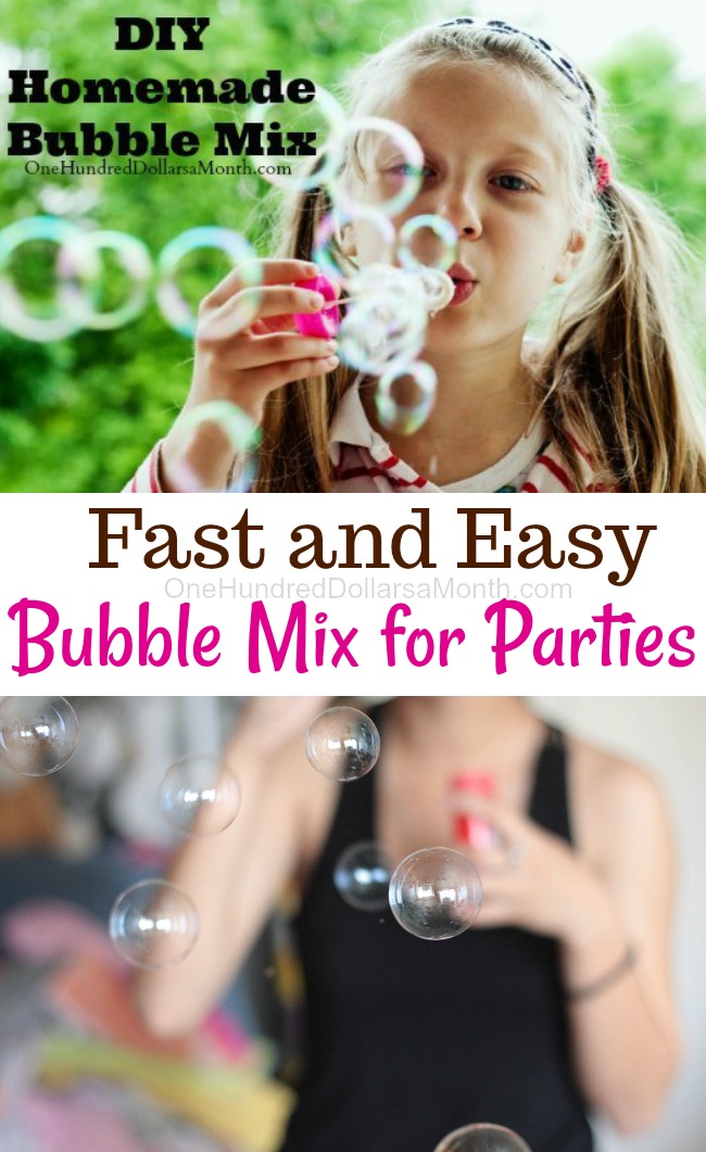 DIY – Homemade Bubble Mix for Kids