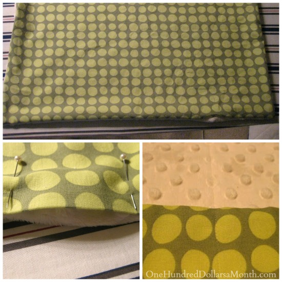 How to Make Minky Burp Cloths