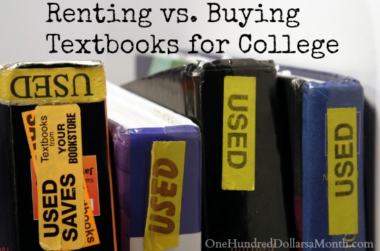 Renting vs. Buying Textbooks for College