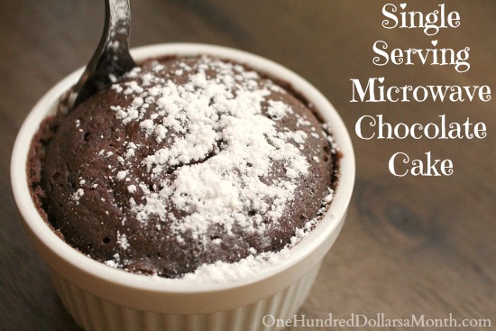 Single Serving Microwave Chocolate Cake