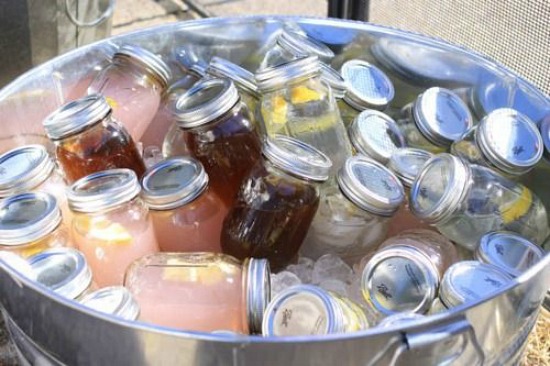 Clever Way to Store Cold Drinks – Canning Jars