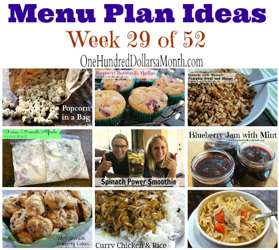 Weekly Meal Plan – Menu Plan Ideas Week 29 of 52