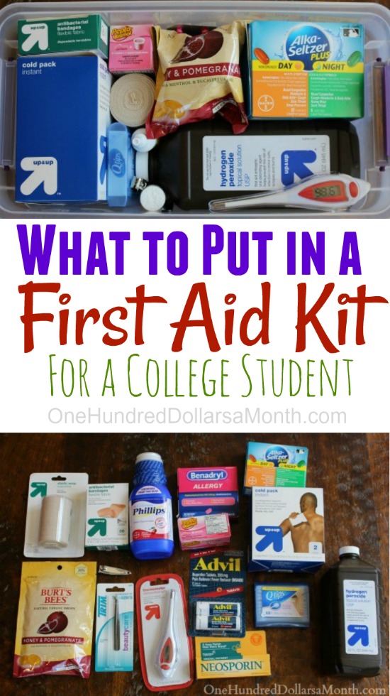 First Aid Kit for College Students