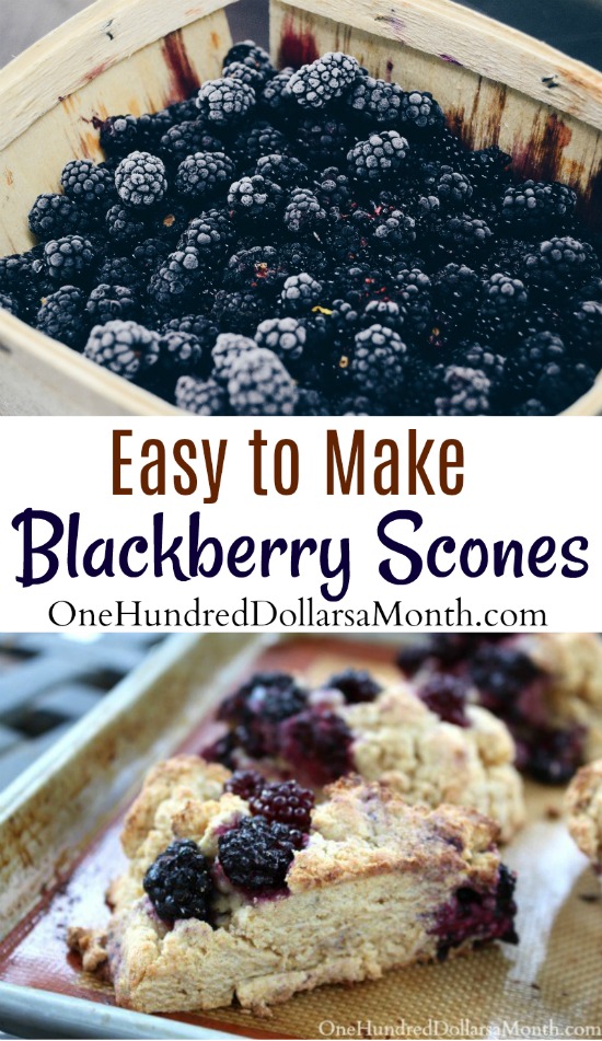 Blackberry Ricotta Scones