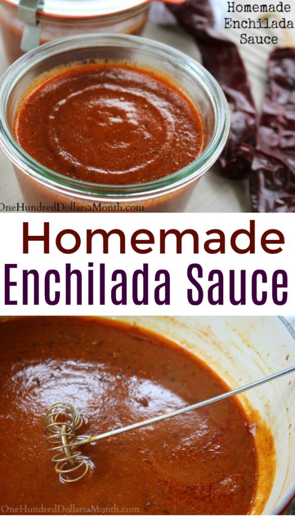 DIY Homemade Enchilada Sauce One Hundred Dollars a Month
