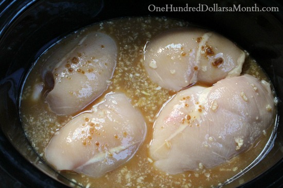 Slow Cooker Brown Sugar and Garlic Chicken