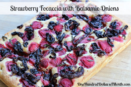 Easy Bread Recipes – Strawberry Focaccia with Balsamic Onions