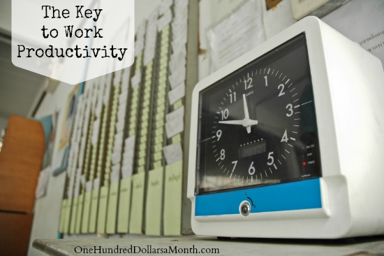 The Key to Work Productivity