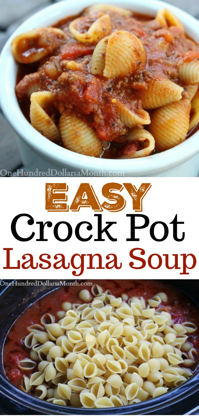 Crockpot Lasagna Soup