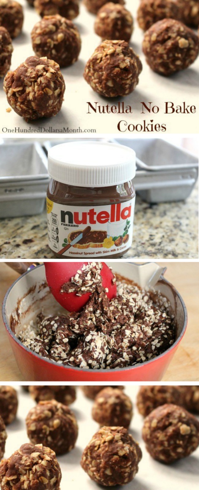 Nutella No Bake Cookies