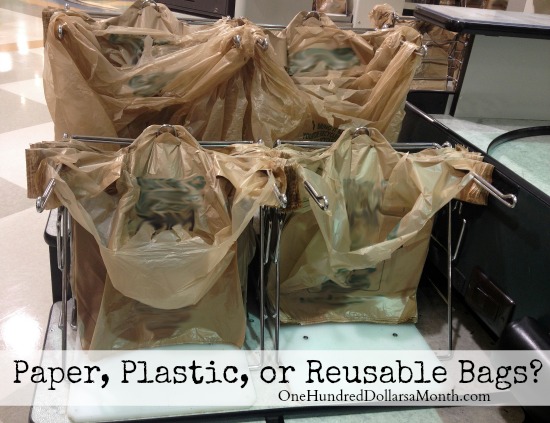 Paper, Plastic, or Reusable Bags?