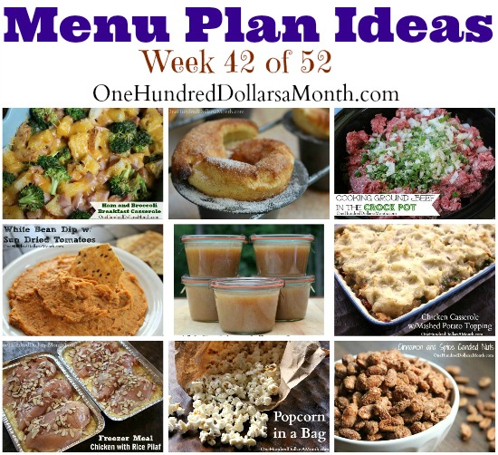 Weekly Meal Plan – Menu Plan Ideas Week 42 of 52