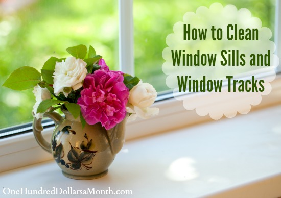 How to Clean Window Sills and Window Tracks