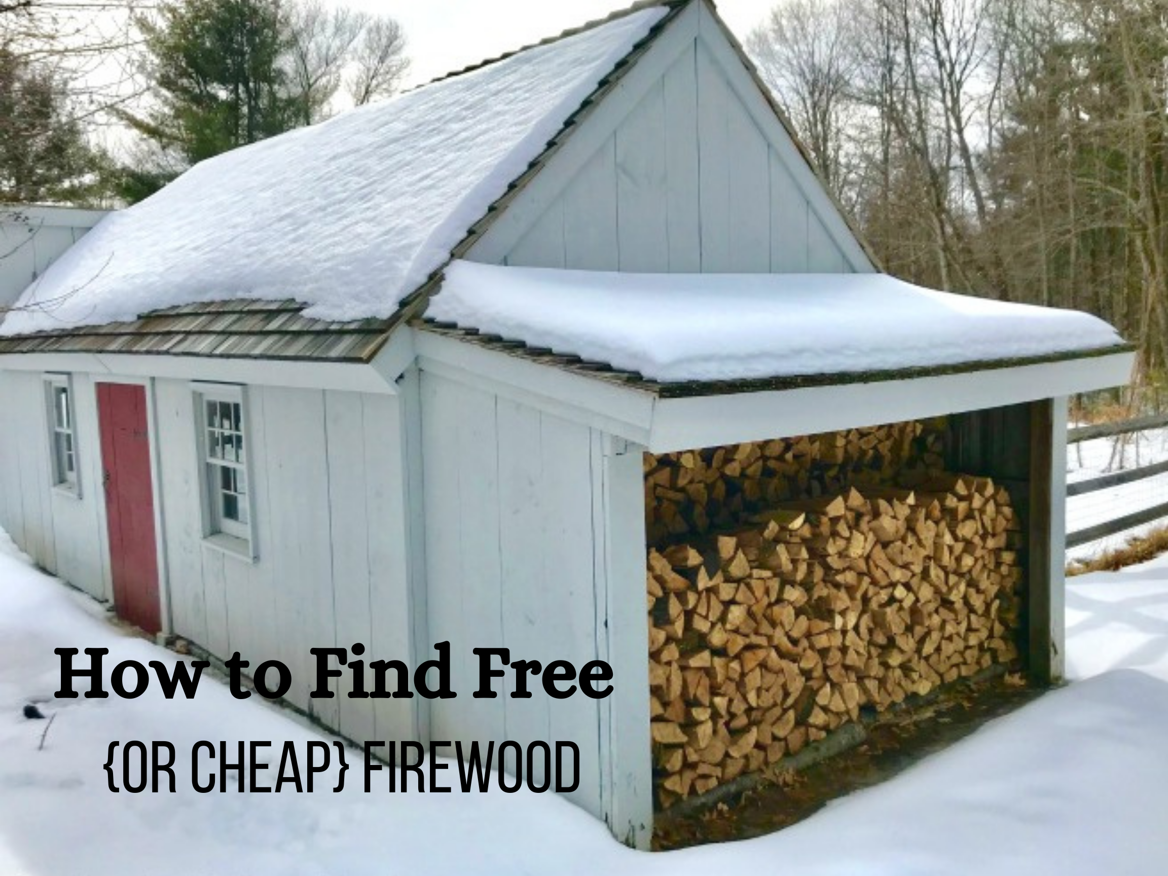 How to Find Free {or Cheap} Firewood