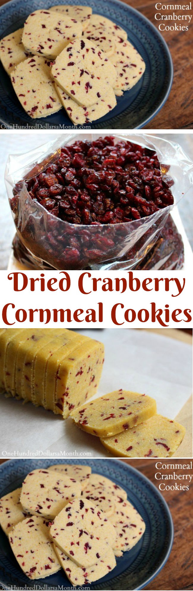 Cornmeal-Cranberry Cookies