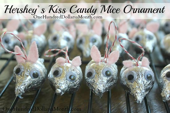 Hershey Kiss Mice – Easy Ornaments the Kids Can Make