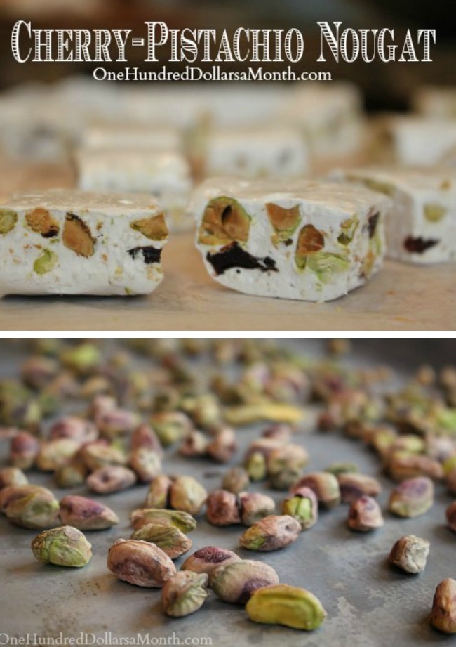 Homemade Cherry-Pistachio Nougat