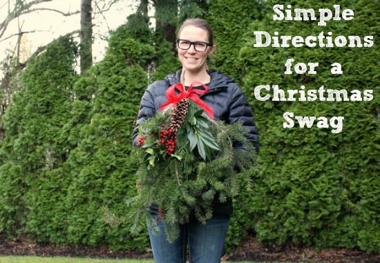 Easy Directions for a Handmade Christmas Swag