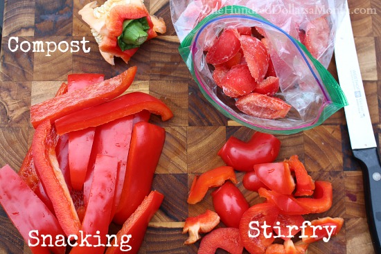 Penny Pinching Tip – Freeze the Tops of Your Peppers
